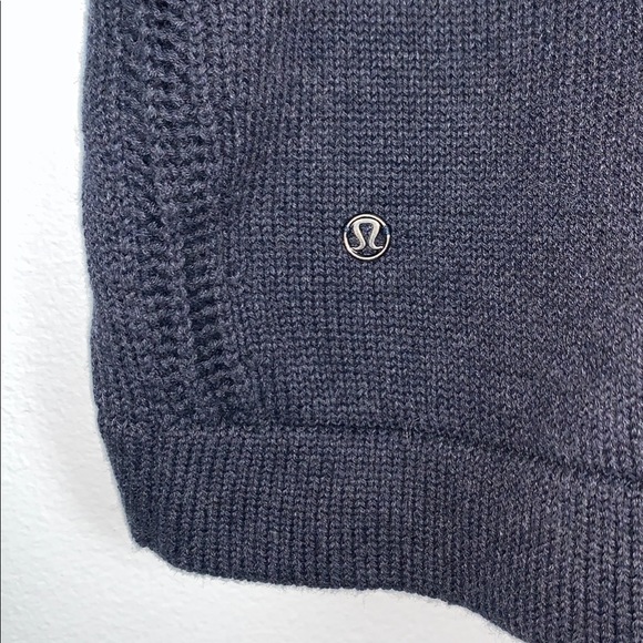 lululemon athletica Tops - NWOT Lululemon Crop Sweater -Dark NAVY/Grey